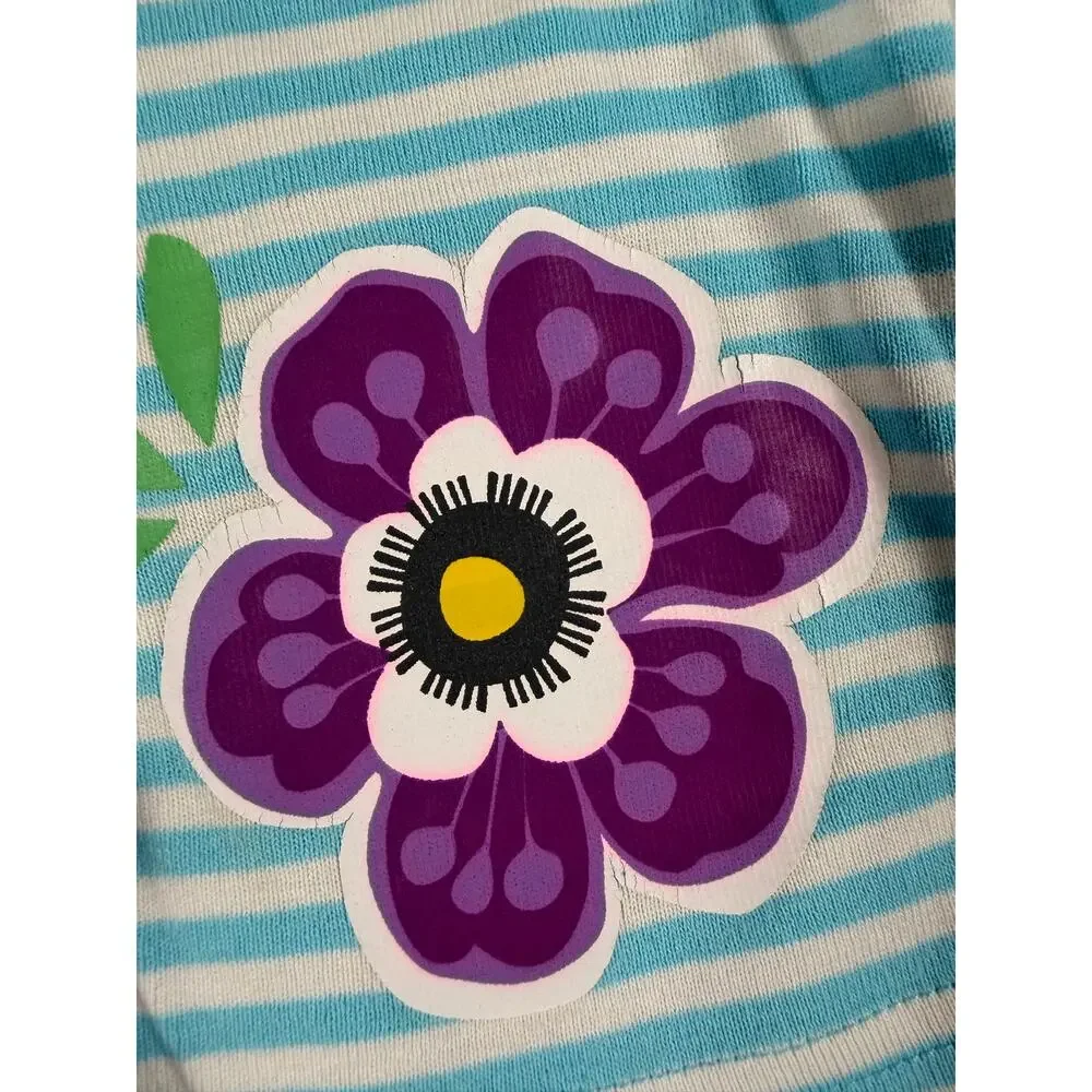 Hanna Andersson Organic Cotton Floral Shorts Pajama Set Size 80 (18–24 Months)